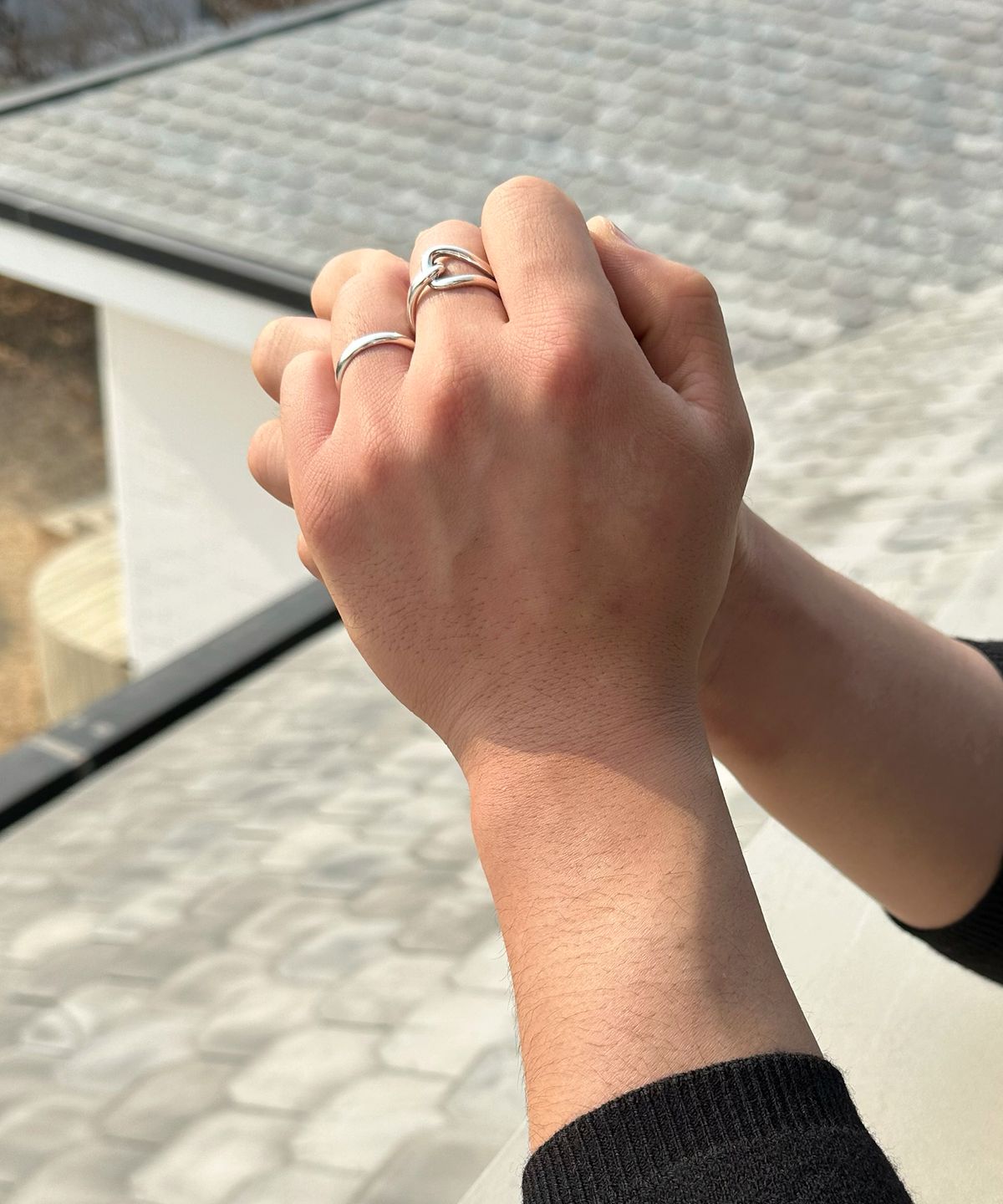 베흐트(VERTE) [Mens][925 silver] Cinq.silver.50 / nubble ring