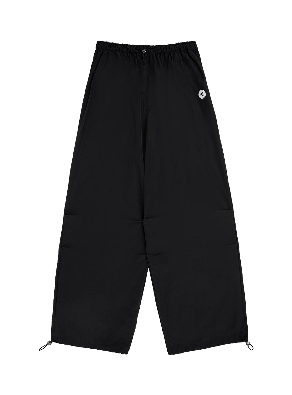 인터레스트(INTEREST) PIN TUCK PARACHUTE PANTS_BLACK