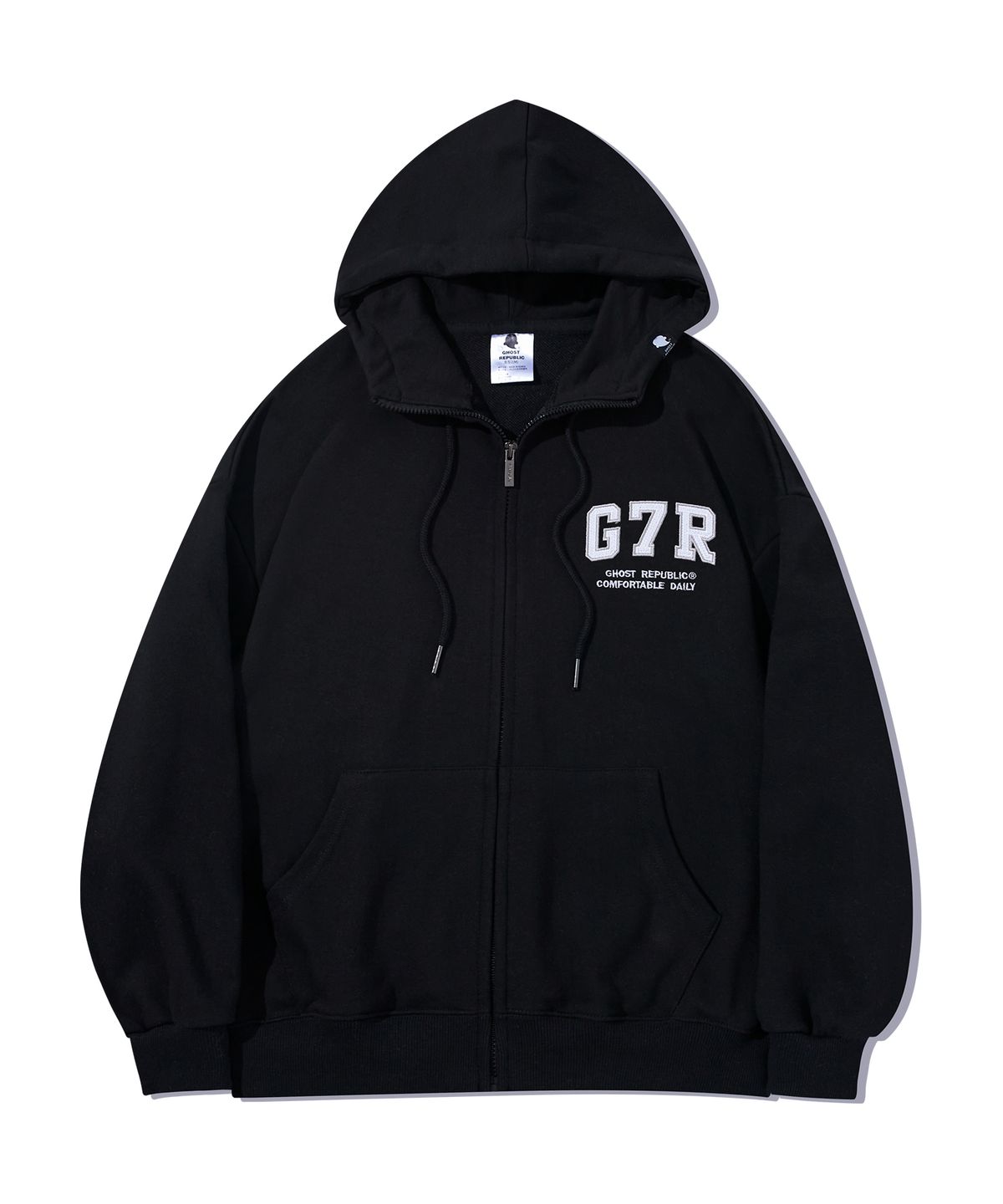 고스트리퍼블릭(GHOST REPUBLIC) G7R 아치드 오버핏 후드집업 GHZ-271