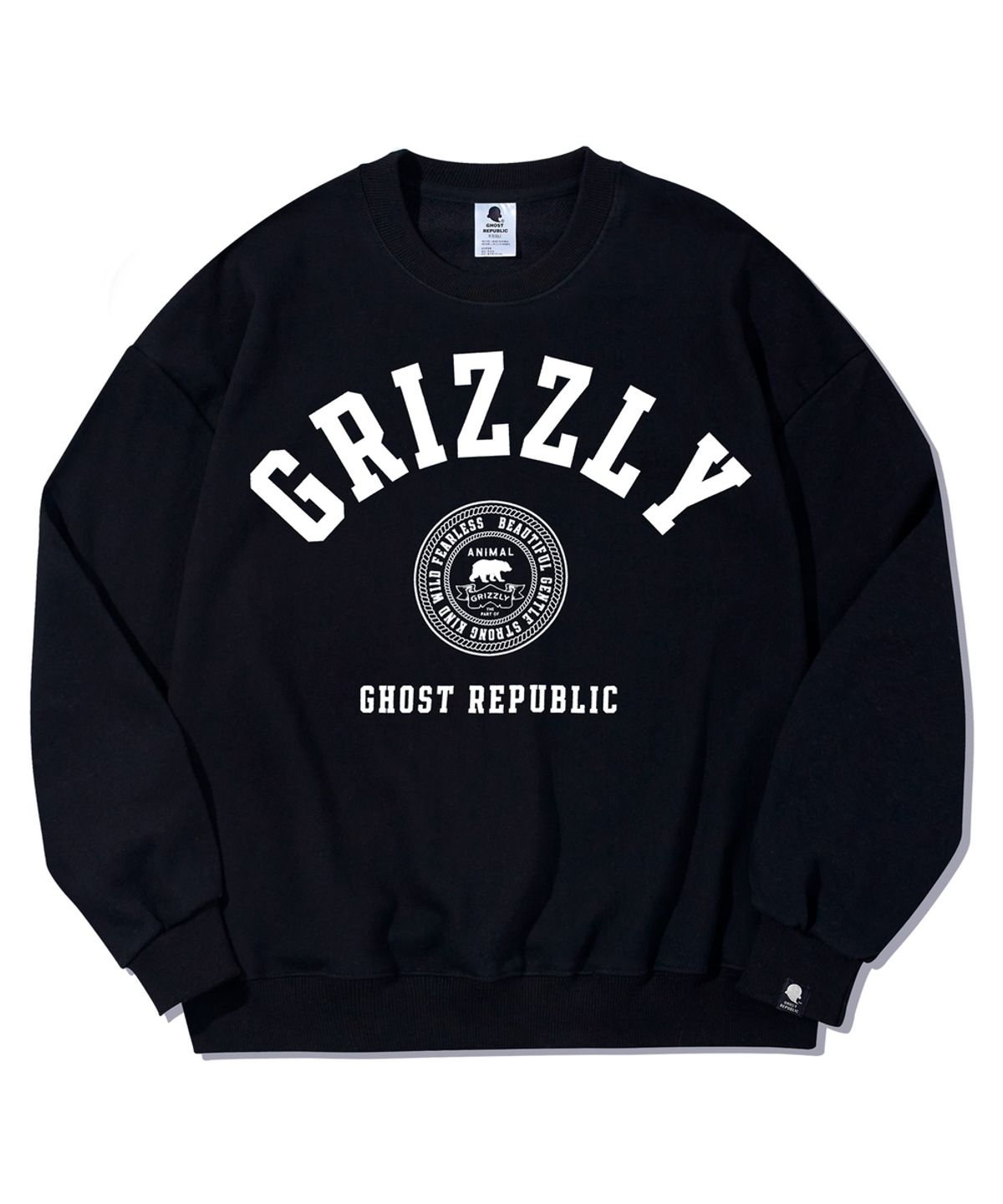 고스트리퍼블릭(GHOST REPUBLIC) GRIZZLY 클럽 오버핏 맨투맨 GMT-137