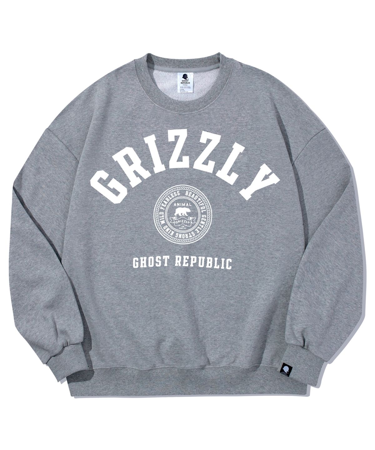 고스트리퍼블릭(GHOST REPUBLIC) GRIZZLY 클럽 오버핏 맨투맨 GMT-137
