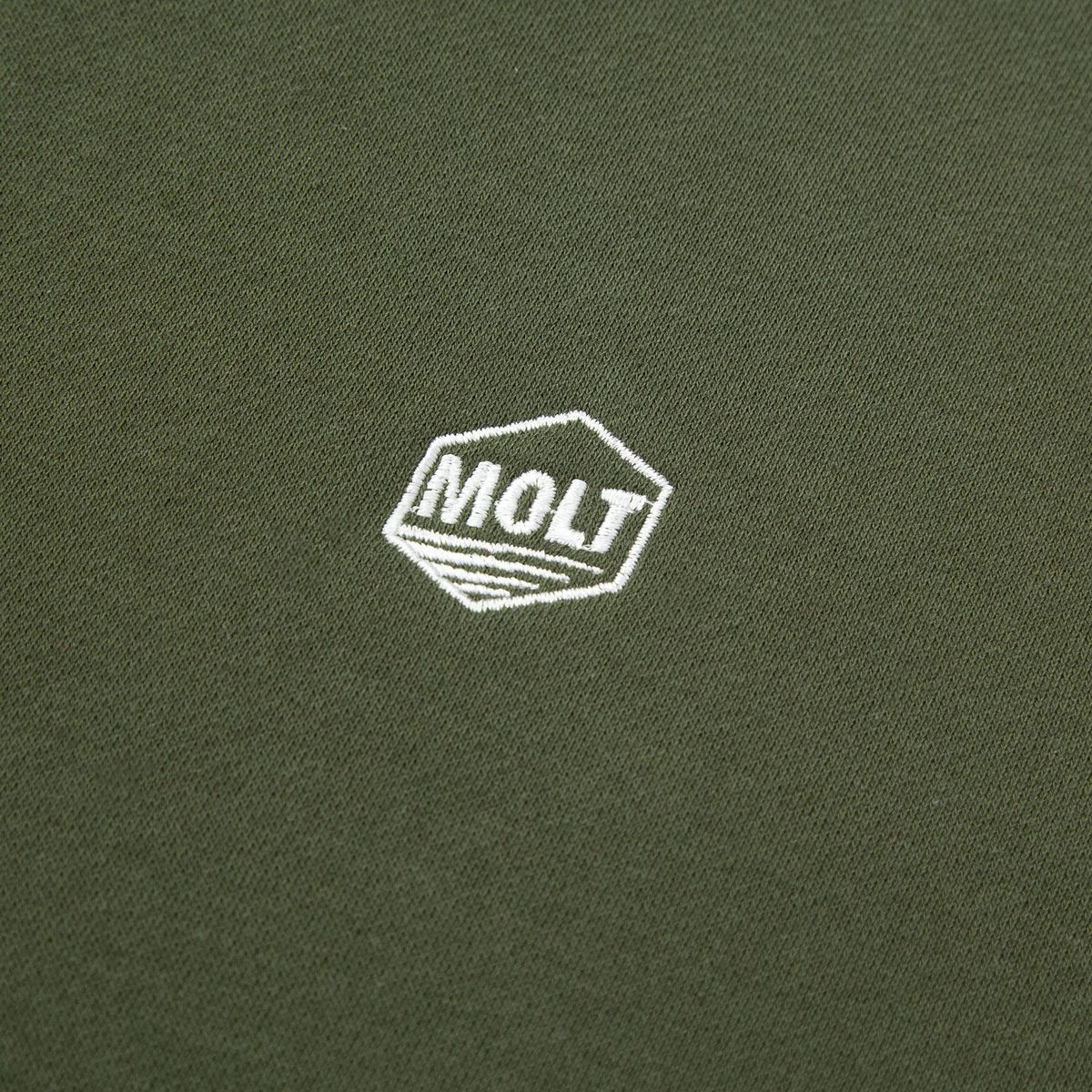몰트(MOLT) UNISEX 베이직 기모 집업 후드(카키)