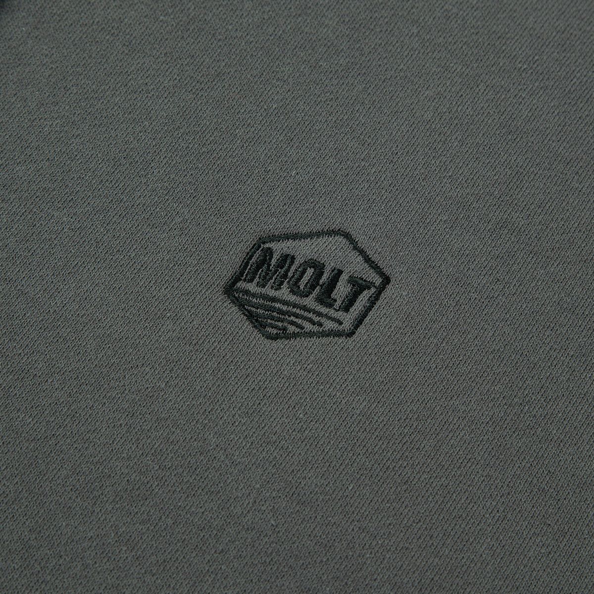 몰트(MOLT) UNISEX 베이직 기모 집업 후드(그레이)