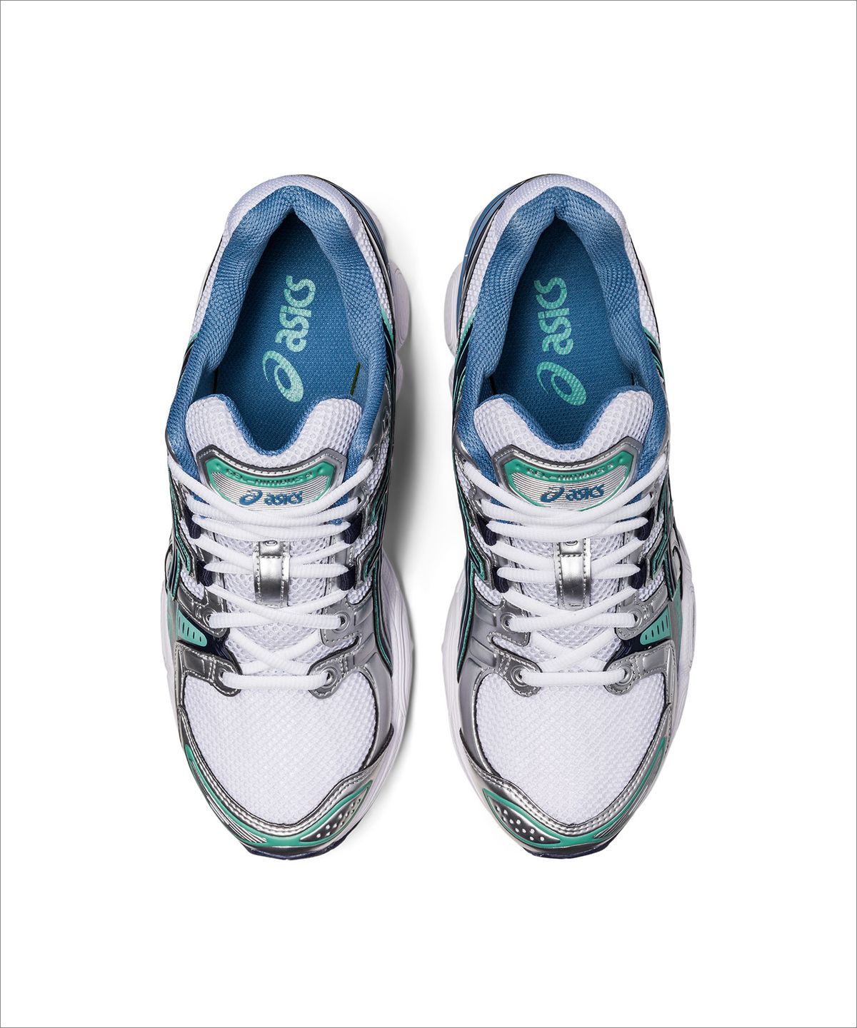 아식스(ASICS) 젤-님버스 9 - 화이트:퓨어 실버 / 1201A424-104