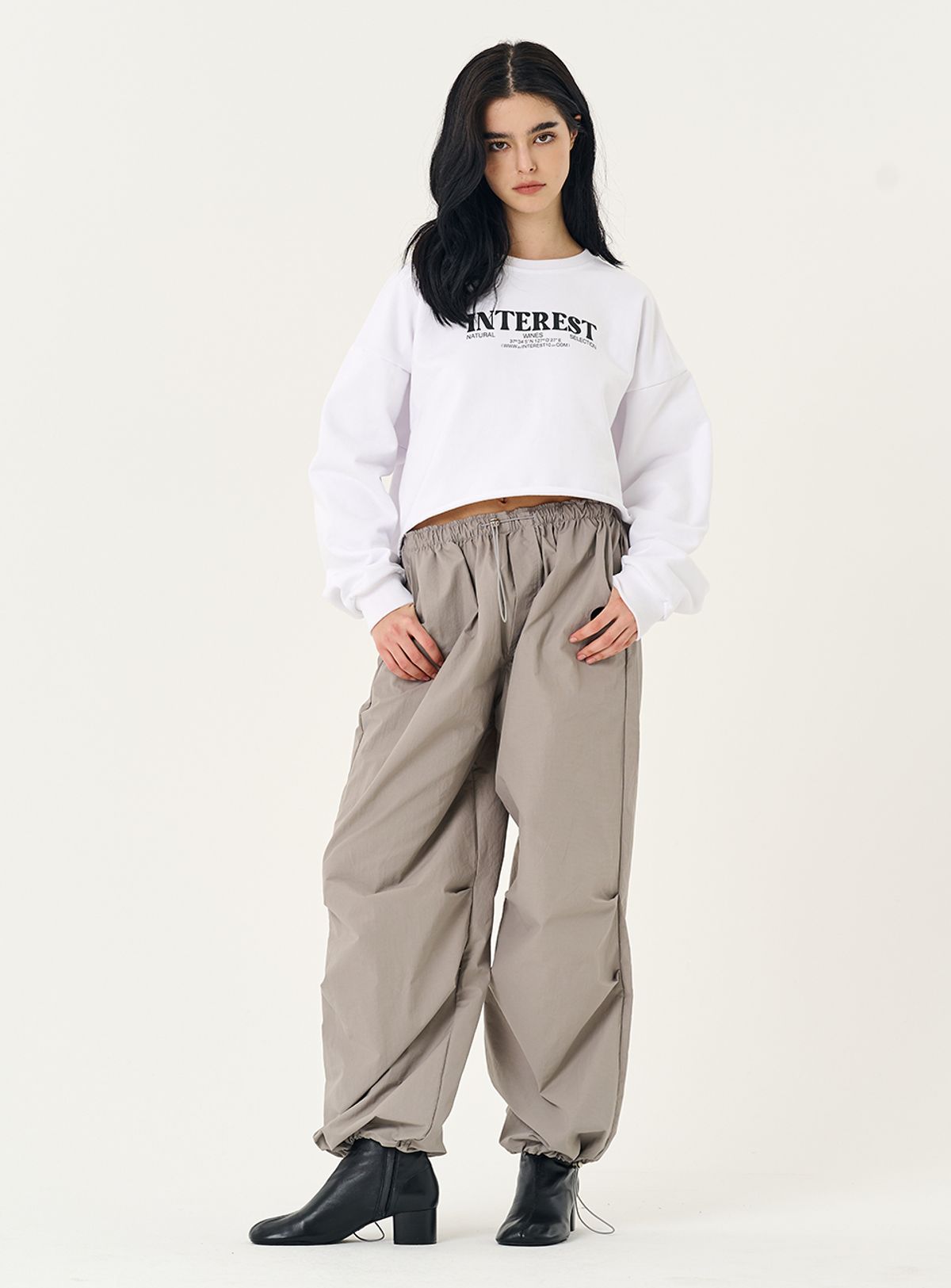 인터레스트(INTEREST) INTEREST LOGO CROP MTM_WHITE
