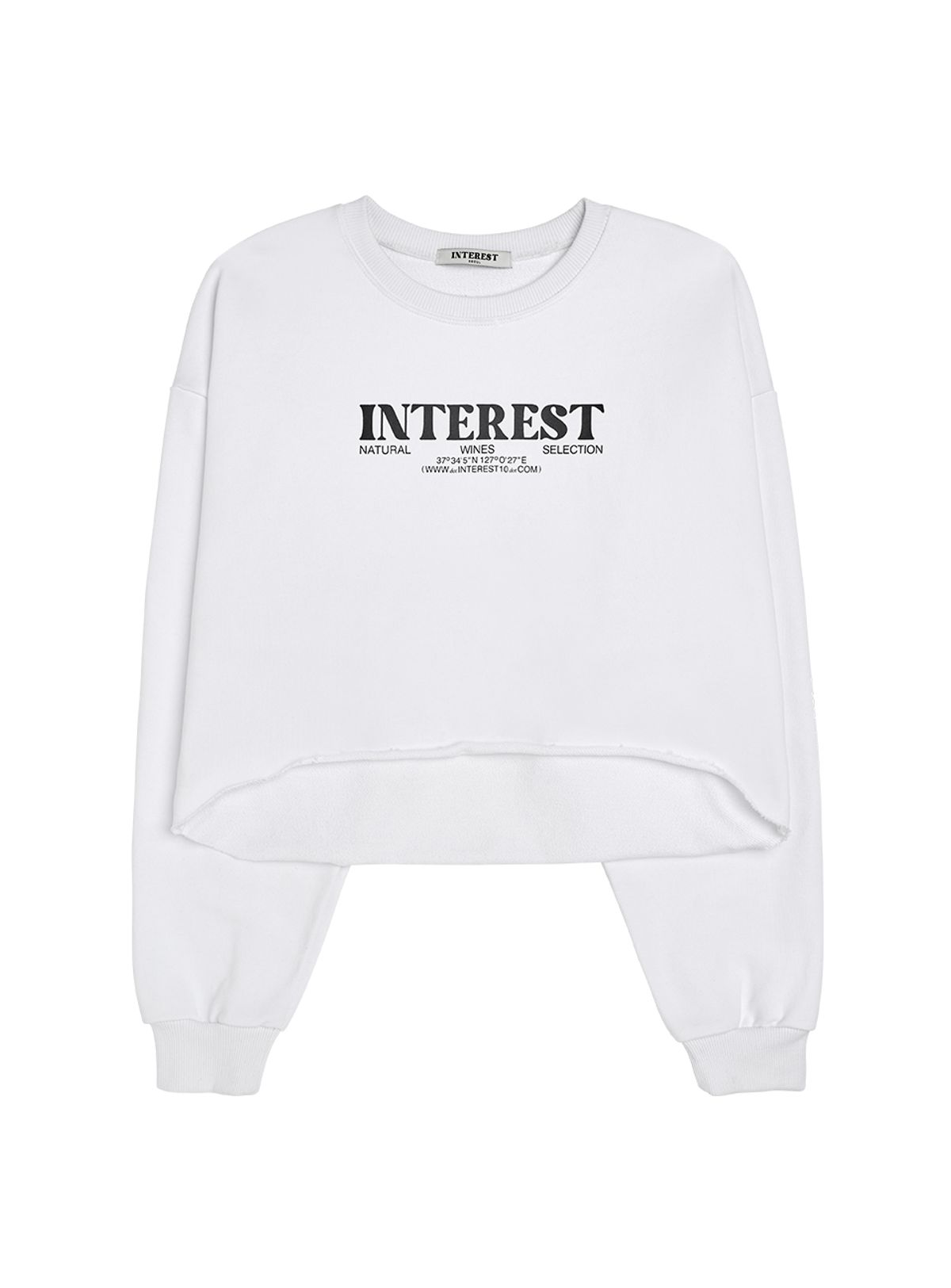 인터레스트(INTEREST) INTEREST LOGO CROP MTM_WHITE