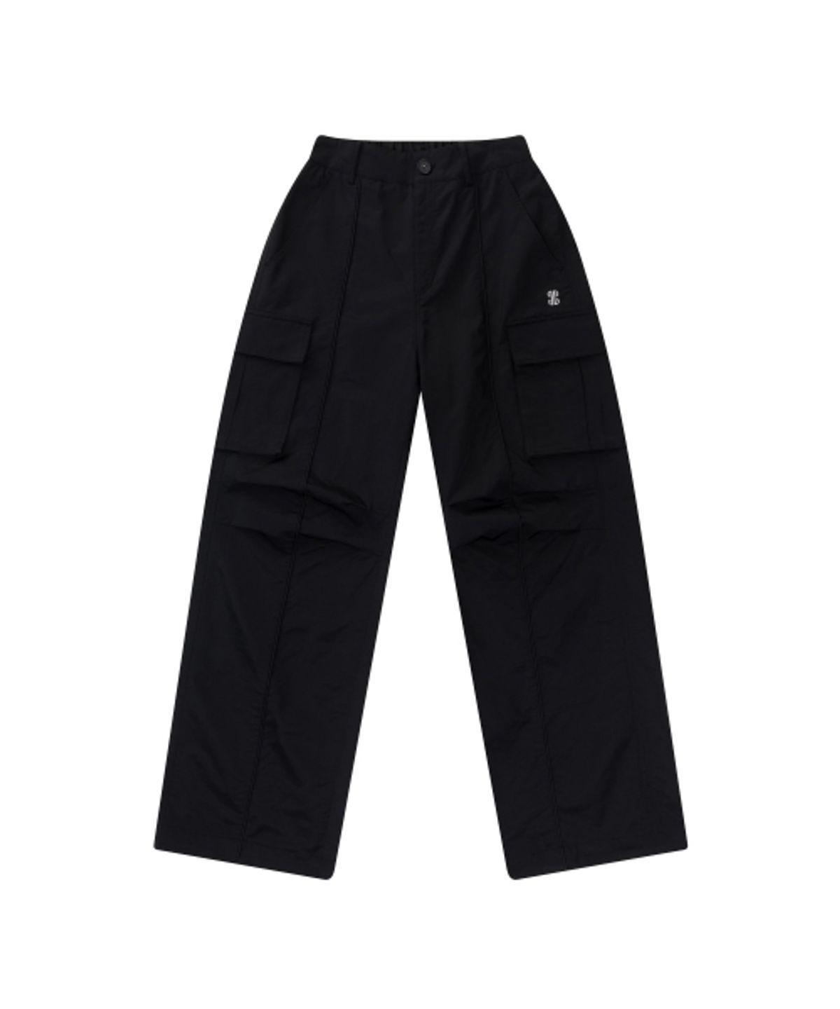 이우가마카라스(IUGAMAKARAS) Line Cargo Pants (Black)