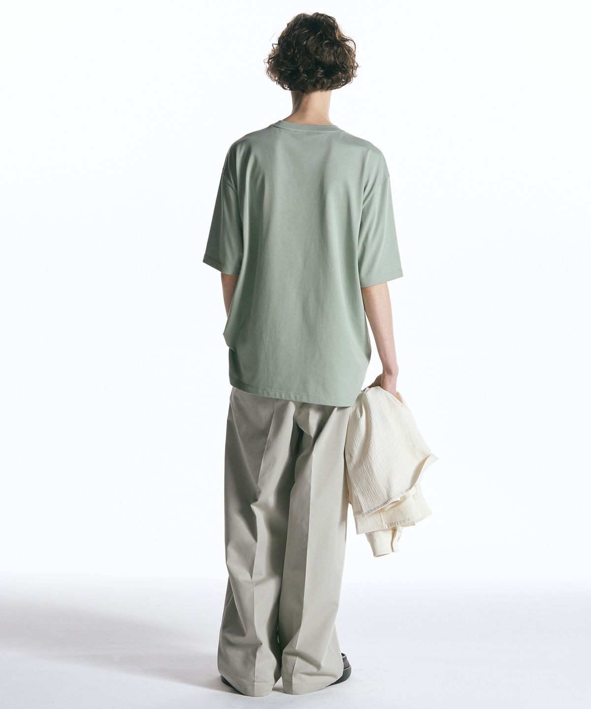 인사일런스(INSILENCE) 와이드 치노 팬츠 GREY BEIGE