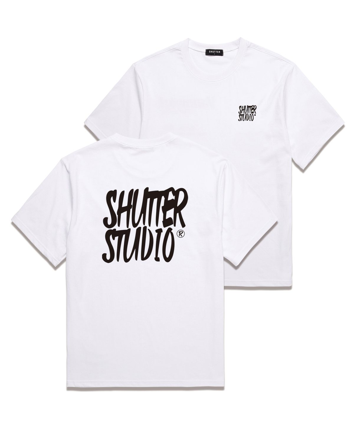 셔터(SHUTTER) GLORY ST. 반팔 티셔츠 (SRTS206) 화이트_블랙