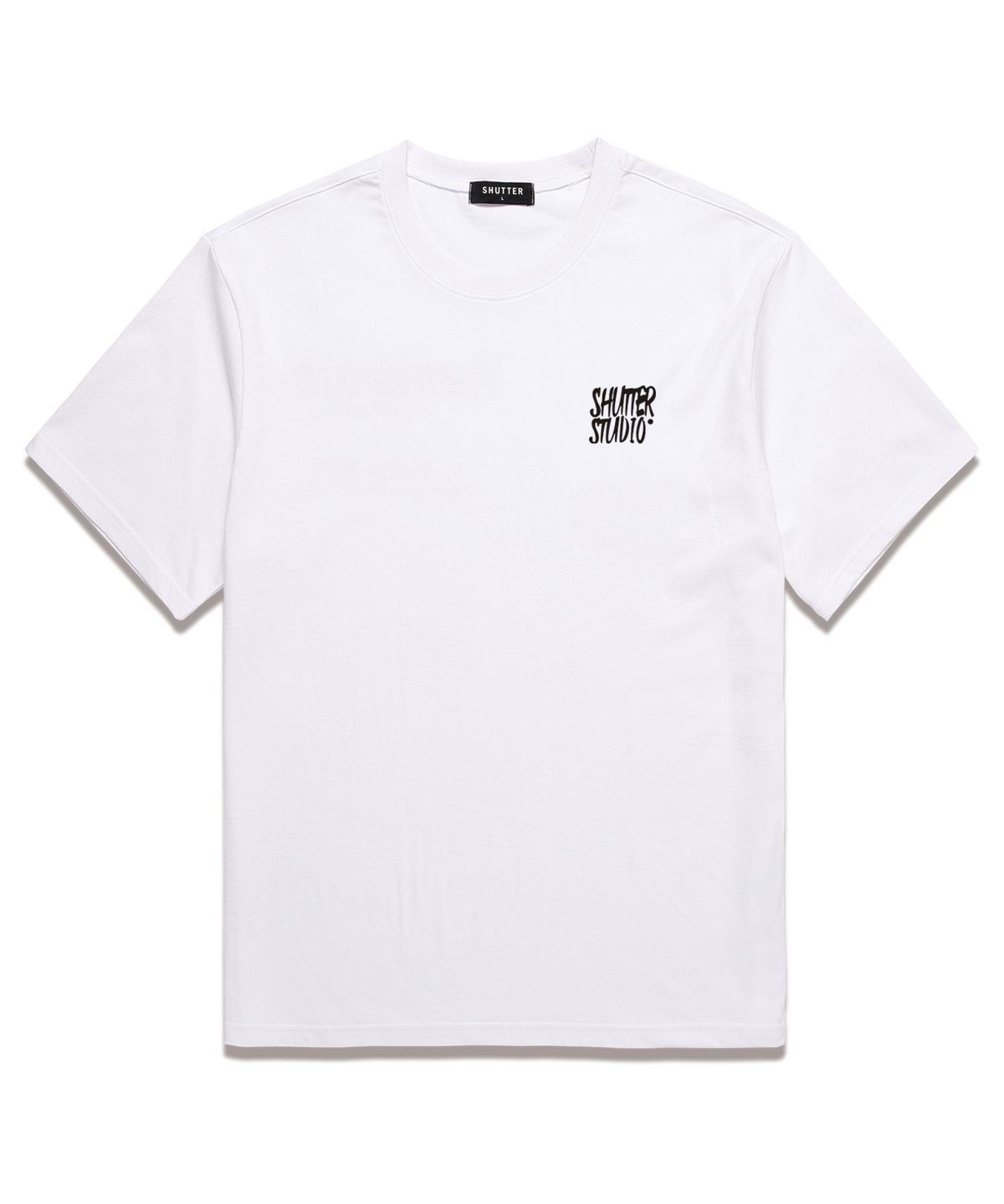 셔터(SHUTTER) GLORY ST. 반팔 티셔츠 (SRTS206) 화이트_블랙