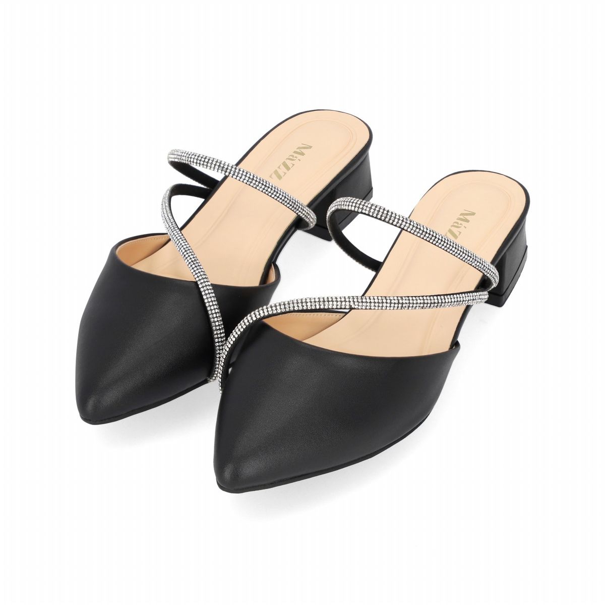 엘칸토(ELCANTO) 마쯔 여성 글리터 스트랩 뮬 3.5cm LCWO07M313