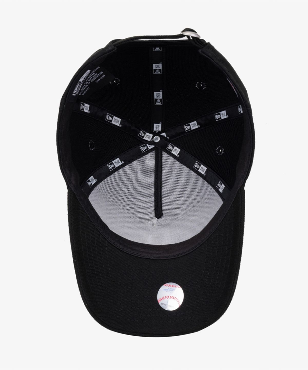 뉴에라(NEW ERA) MLB 베이직 LA 다저스 K프레임 볼캡 화이트 온 블랙
