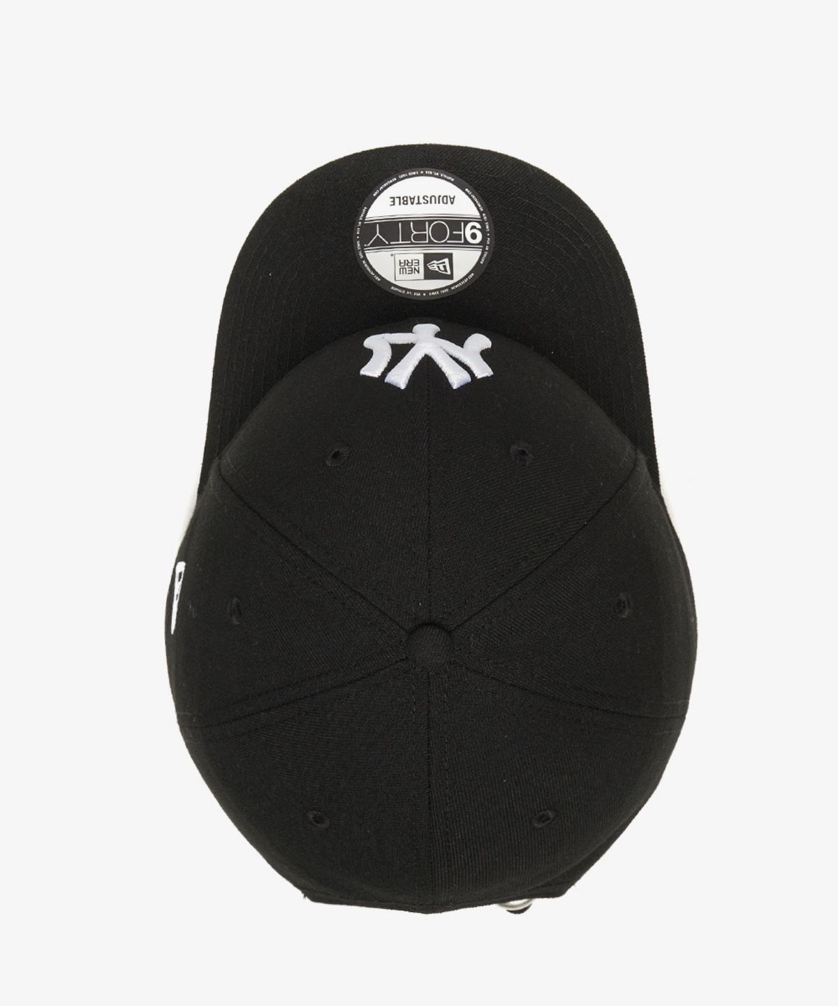 뉴에라(NEW ERA) MLB 화이트 온 블랙 뉴욕 양키스 볼캡