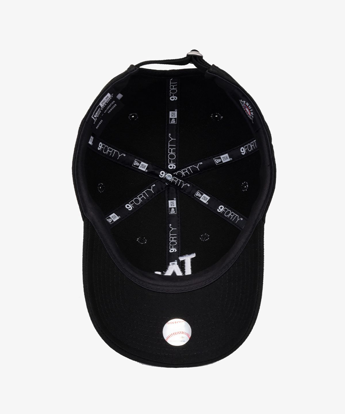 뉴에라(NEW ERA) MLB 베이직 LA 다저스 언스트럭쳐 볼캡 화이트 온 블랙
