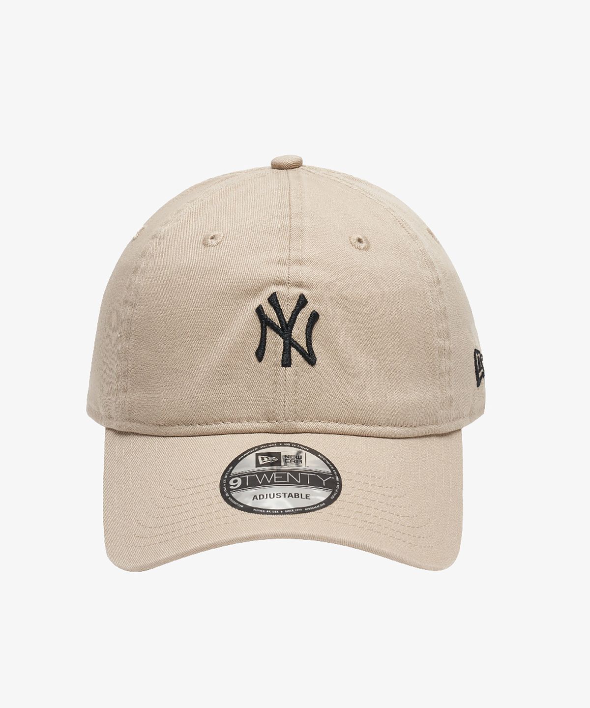 뉴에라(NEW ERA) MLB 워시드 뉴욕 양키스 언스트럭쳐 볼캡 베이지