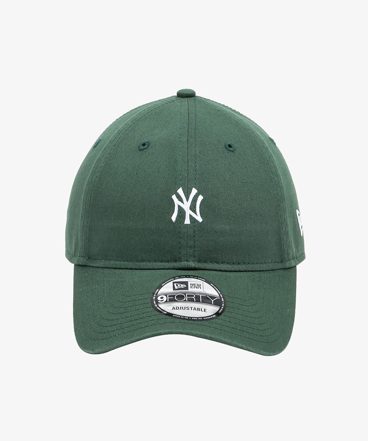 뉴에라(NEW ERA) MLB 워시드 미니 로고 뉴욕 양키스 언스트럭쳐 볼캡 실란트로 그린