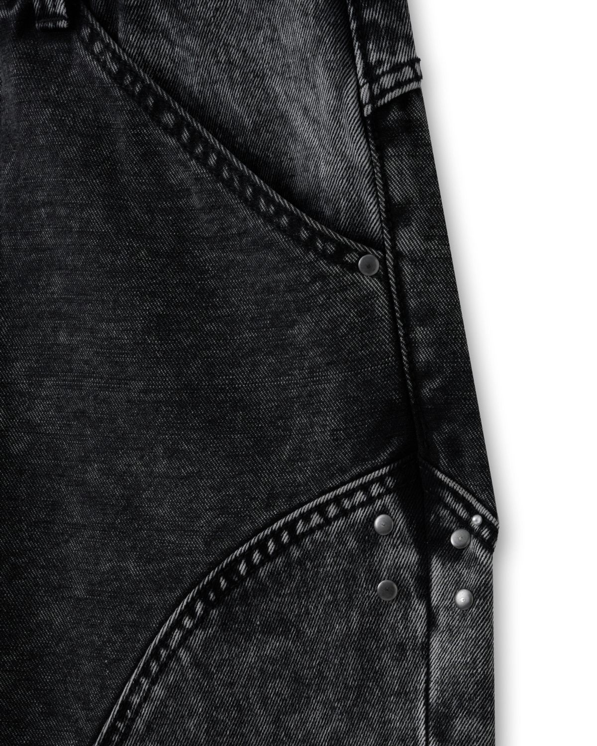 비슬로우(BESLOW) STUDED WESTERN JEAN BLACK