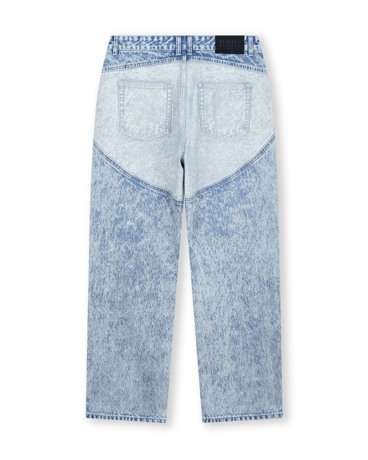 비슬로우(BESLOW) STUDED WESTERN JEAN ACID WASHED