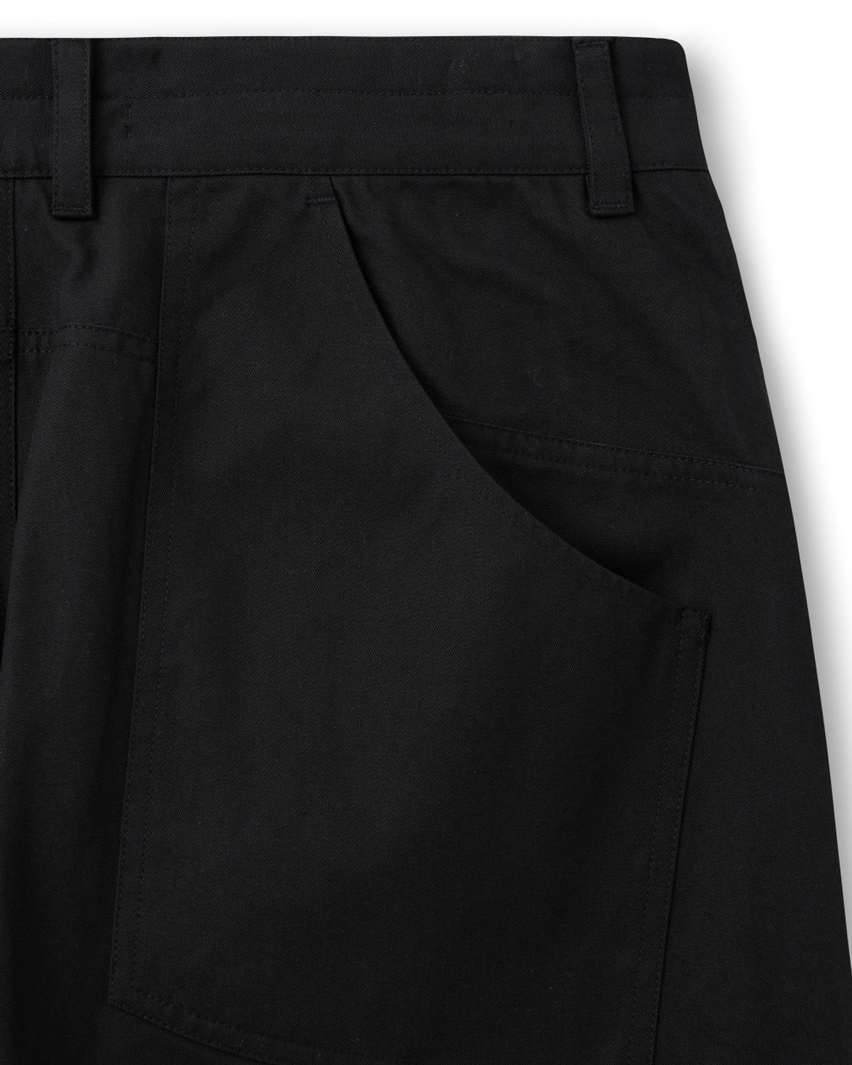 비슬로우(BESLOW) TWIST SEAM FATIGUE PANTS BLACK