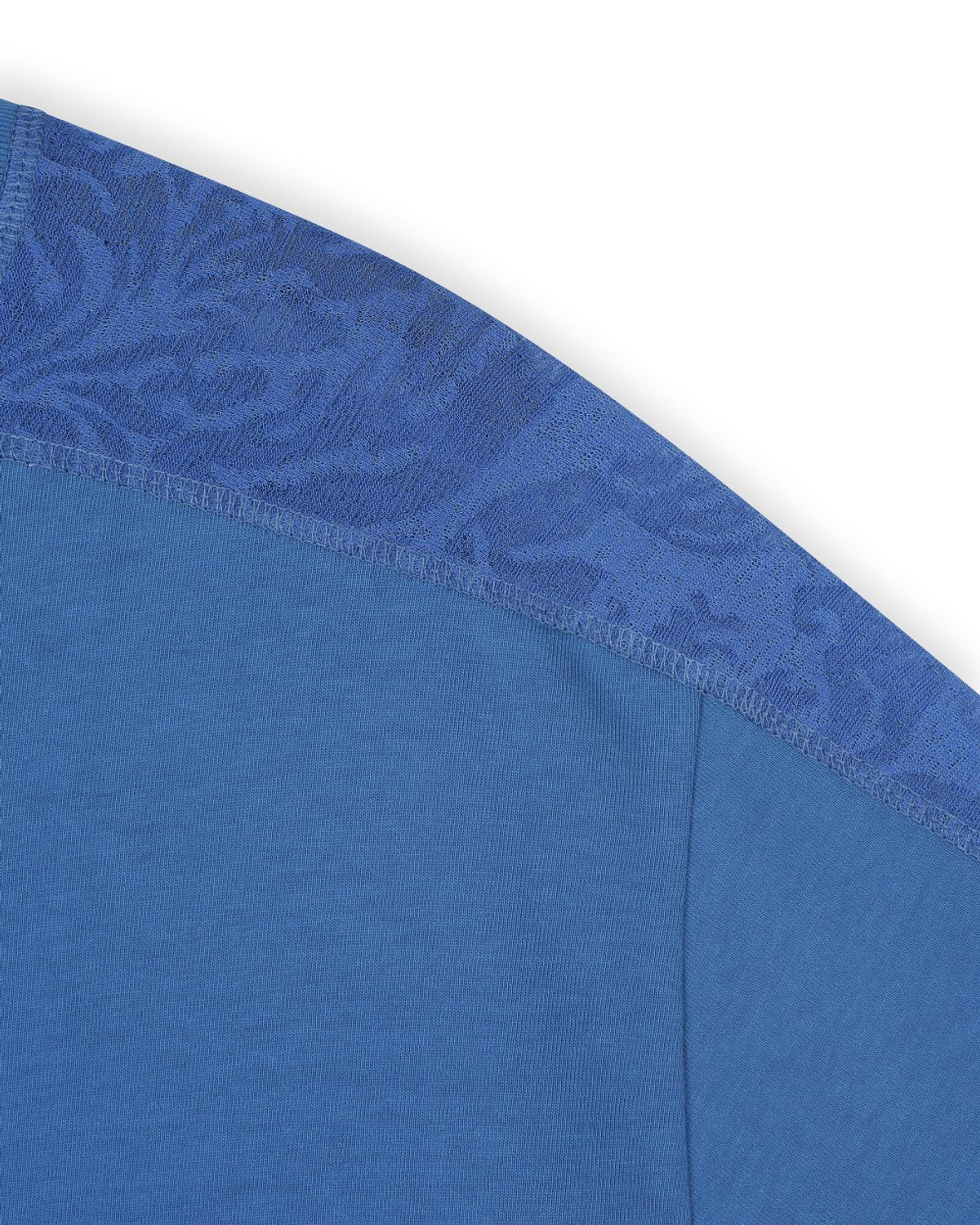 비슬로우(BESLOW) MESH COMBI T-SHIRTS BLUE