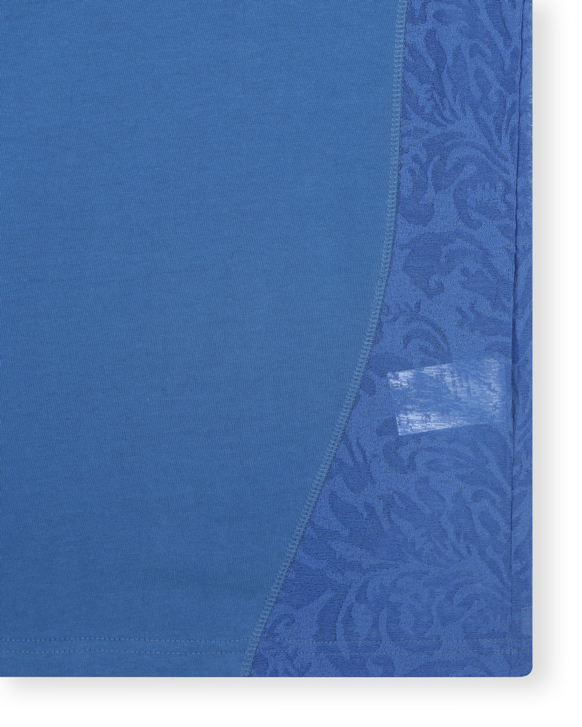 비슬로우(BESLOW) MESH COMBI T-SHIRTS BLUE