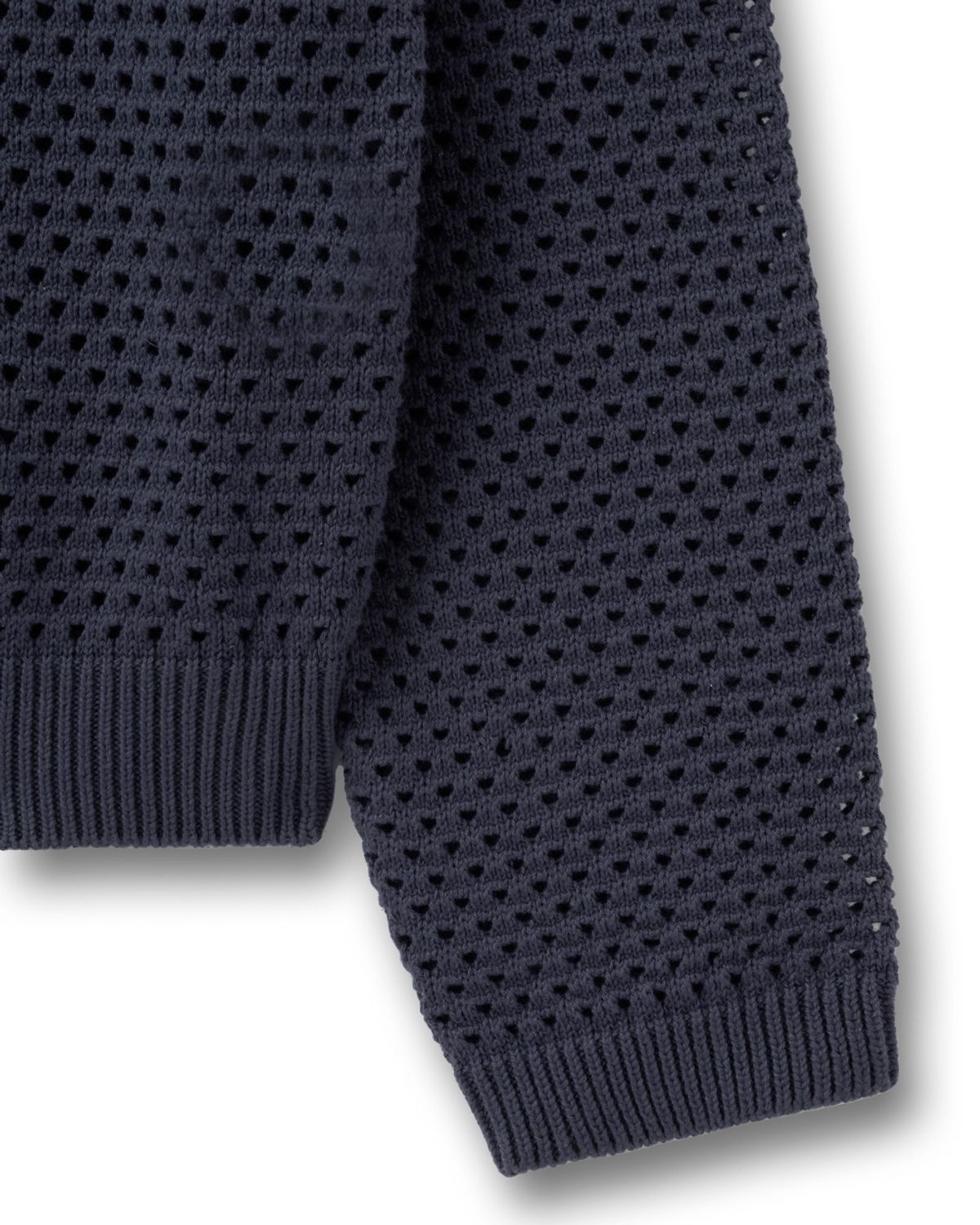 비슬로우(BESLOW) PUNCHING NET HOODED KNIT VIOLET GREY