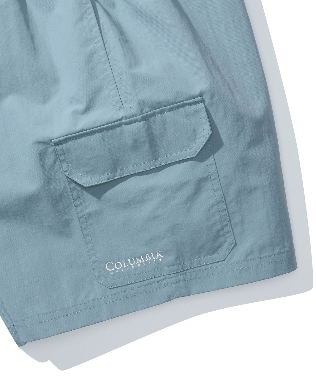컬럼비아 유니버시티(COLUMBIA UNIVERSITY) CU SIGNATURE CARGO NYLON SHORTS PANTS 더스트블루