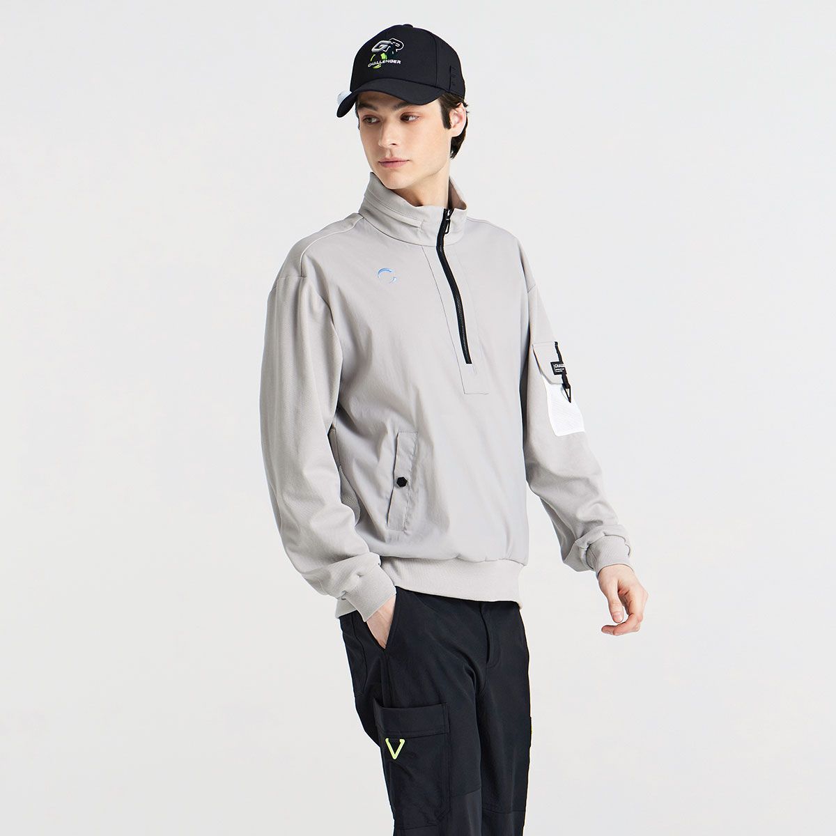 MUSINSA | CHALLENGER Woven Jersey Color Block Mesh Pocket