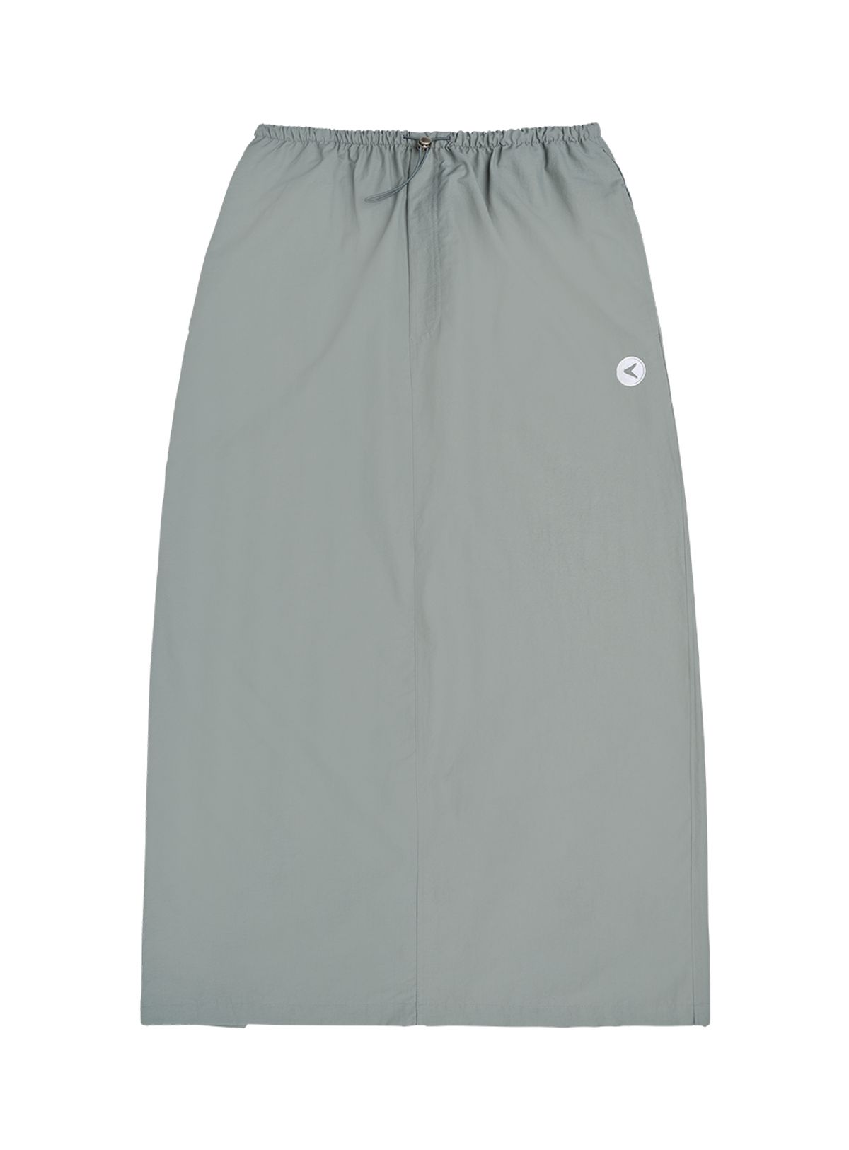 인터레스트(INTEREST) BACK SLIT WINDBREAKER SKIRT_FROSTY GREEN