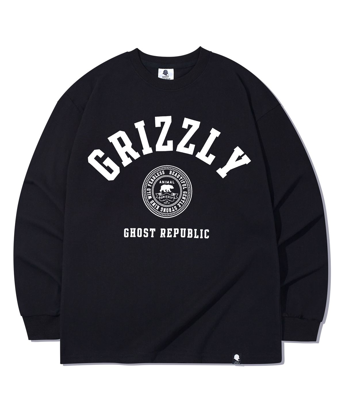 고스트리퍼블릭(GHOST REPUBLIC) GRIZZLY 클럽 오버핏 긴팔티 GLT-955