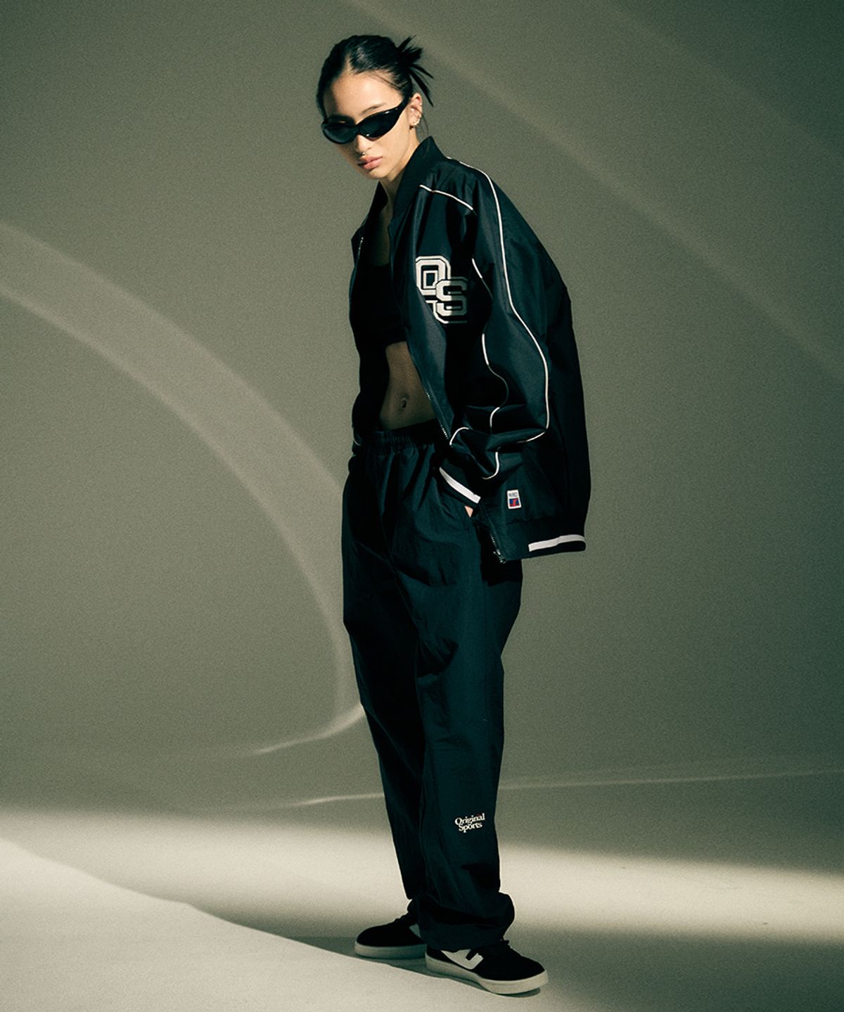 프로-스펙스(PRO-SPECS) NYLON STADIUM JACKET BLAK