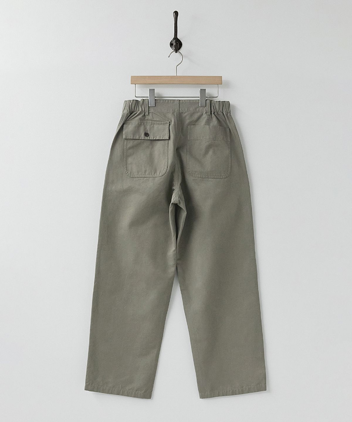 러프사이드(ROUGHSIDE) Elastic Fatigue Pants Light Olive
