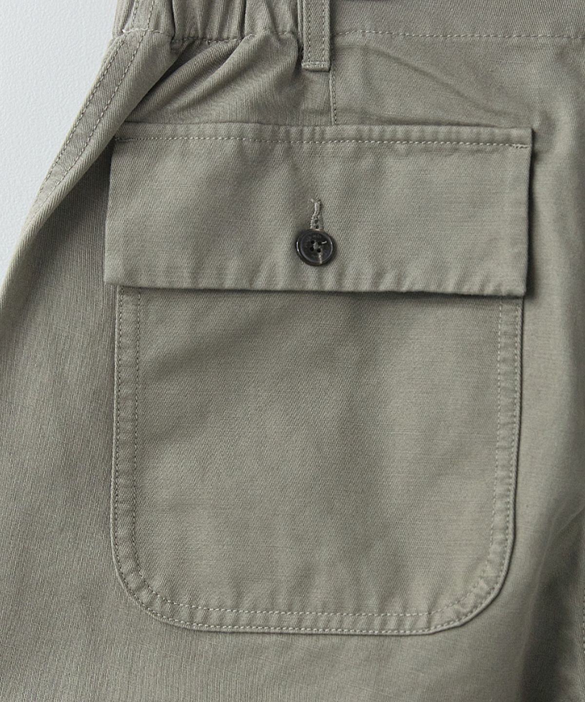 러프사이드(ROUGHSIDE) Elastic Fatigue Pants Light Olive