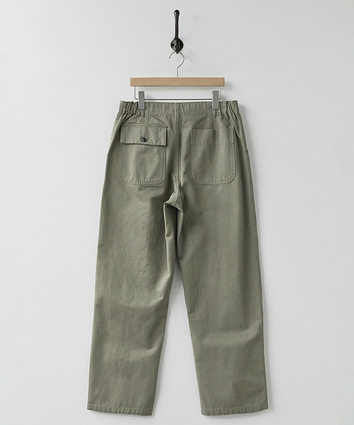러프사이드(ROUGHSIDE) Elastic Fatigue Pants Light Olive