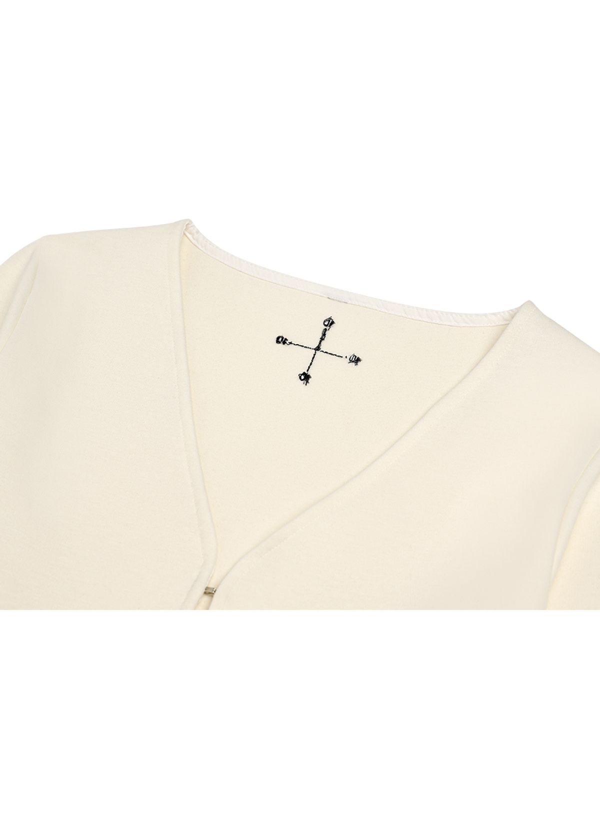 인터레스트(INTEREST) HOOK  SILHOUETTE  CARDIGAN_IVORY