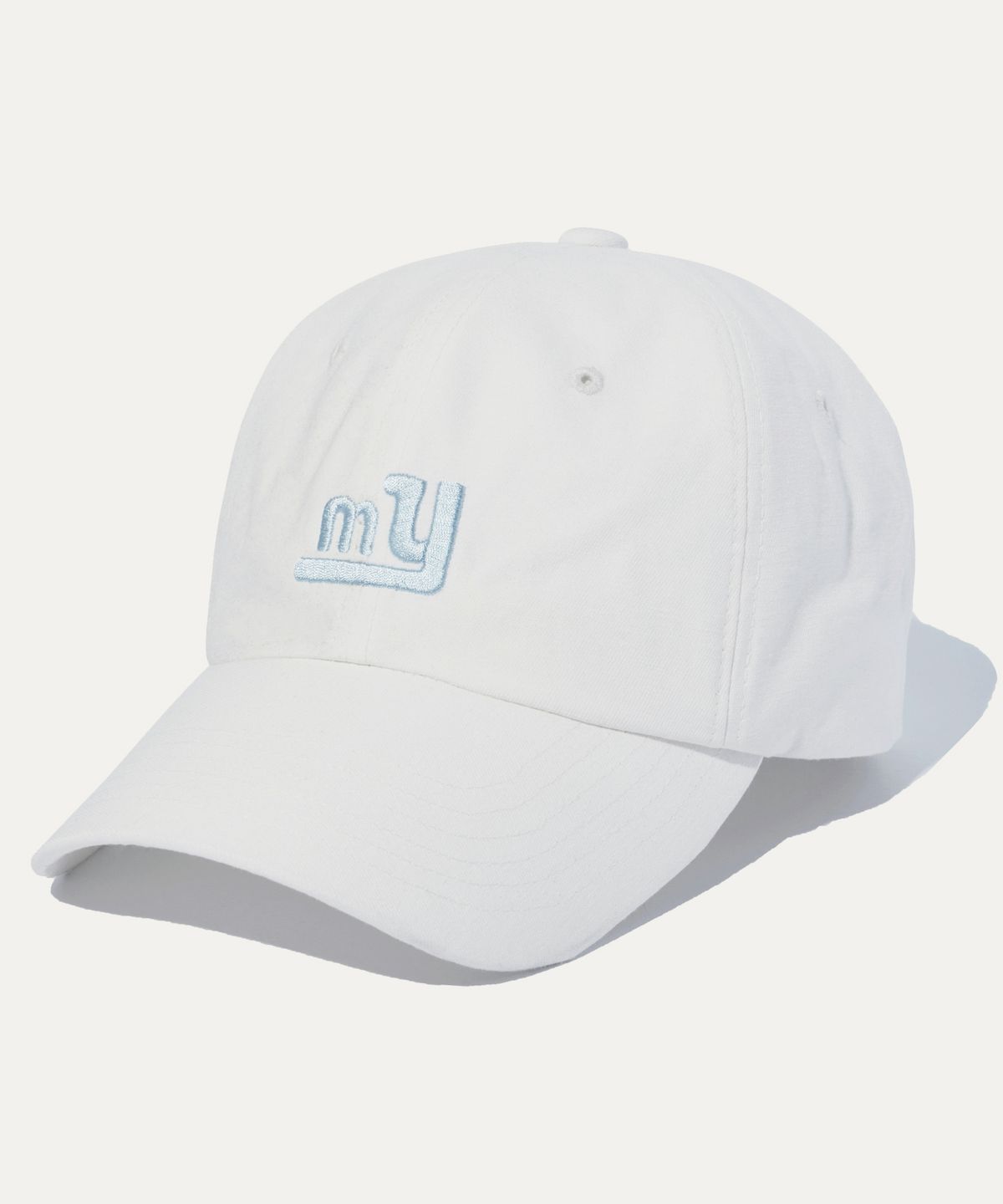 마욜(MAYOL) MY 로고 자수 볼캡_화이트