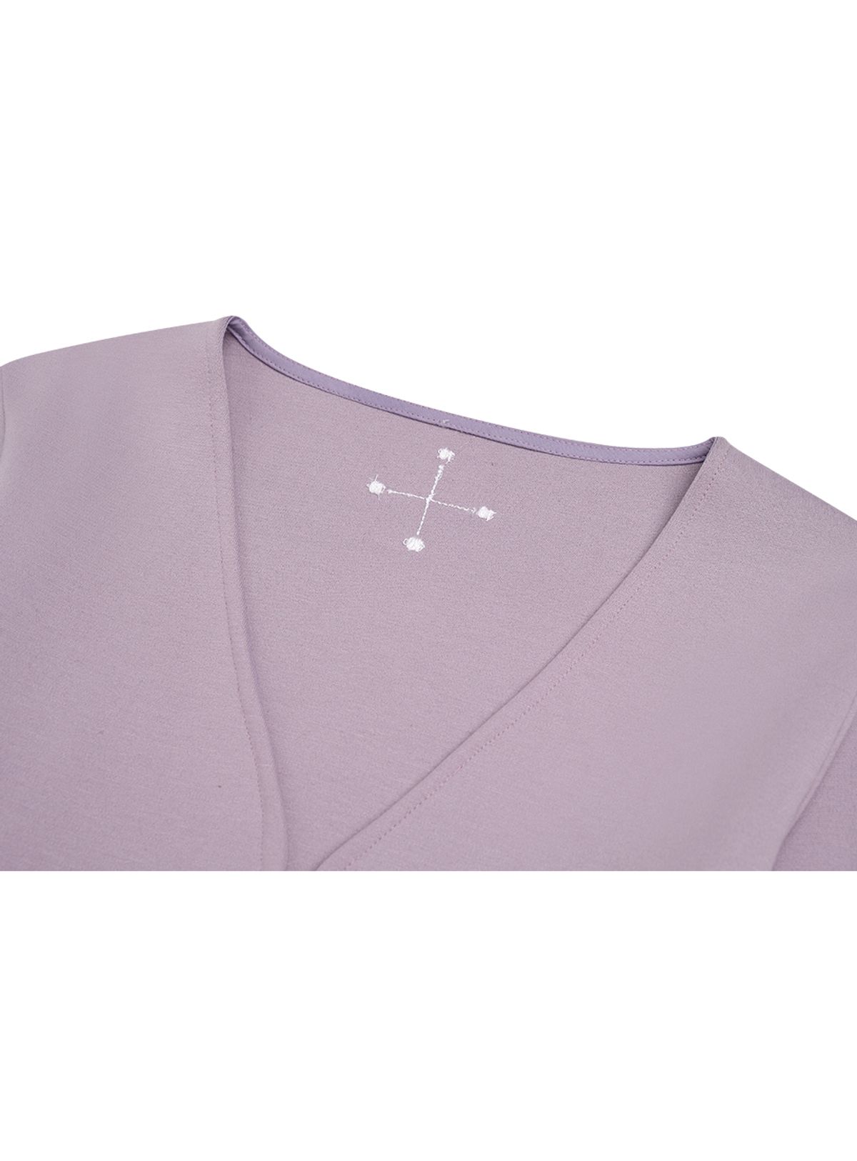 인터레스트(INTEREST) HOOK  SILHOUETTE  CARDIGAN_LAVENDER
