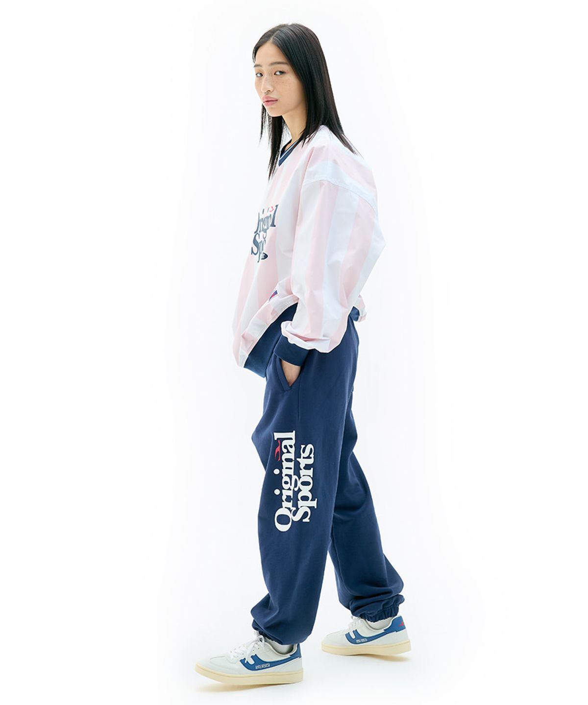 프로-스펙스(PRO-SPECS) LOGO SWEATPANTS NAVY