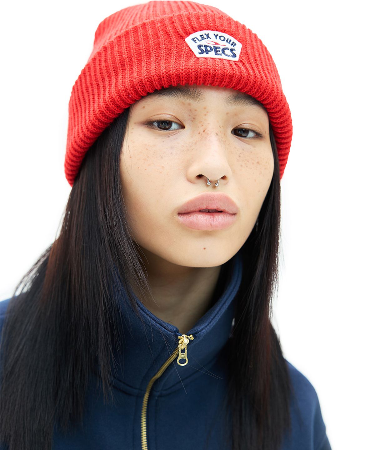 프로-스펙스(PRO-SPECS) TURN UP BEANIE REDE