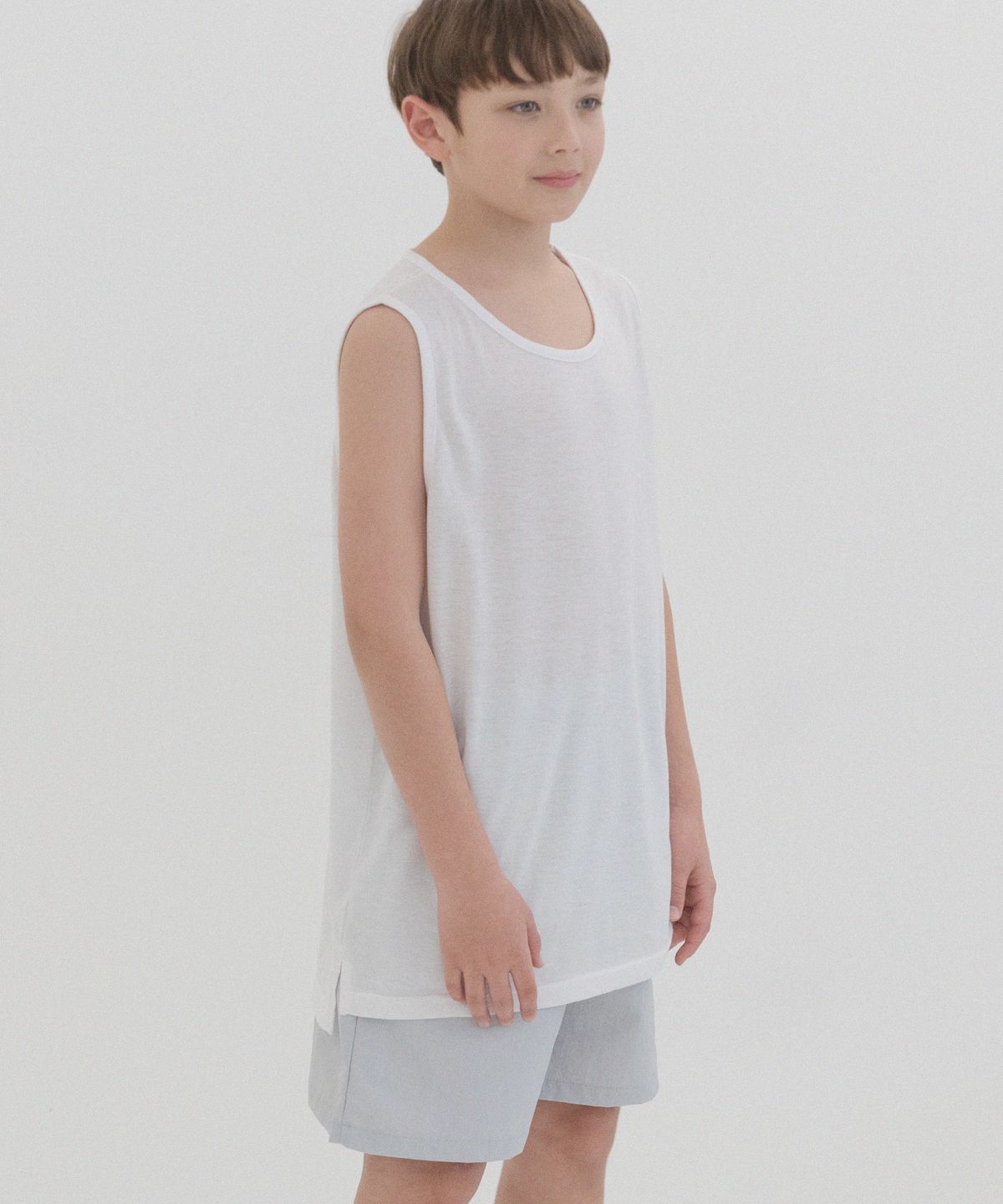 피아네르 키즈(PIANER KIDS) [2 PACK] 레이어드 트임 롱 나시 (2color)