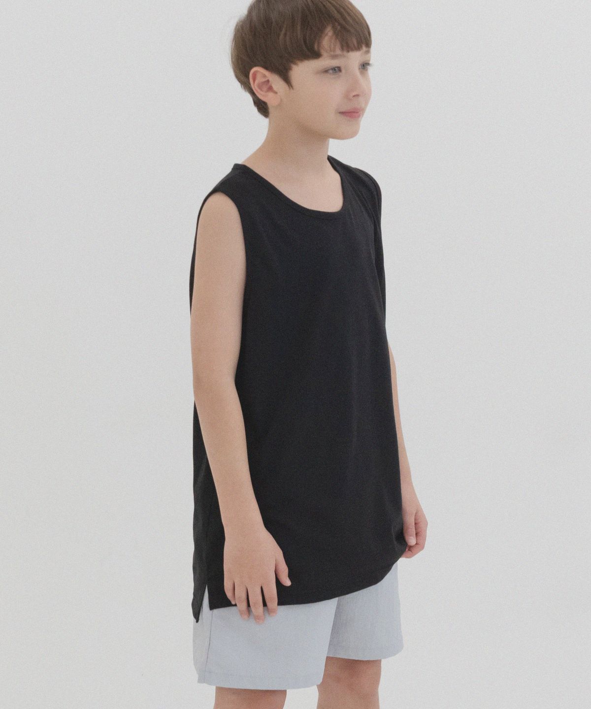 피아네르 키즈(PIANER KIDS) [2 PACK] 레이어드 트임 롱 나시 (2color)