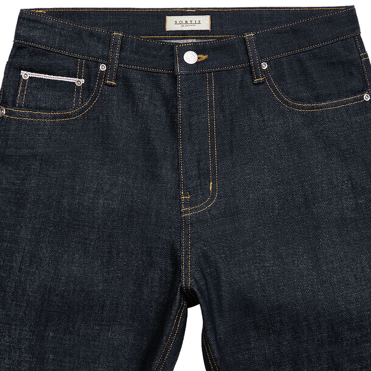 솔티(SORTIE) 084 Raw Selvedge denim Jeans (Deep Indigo)