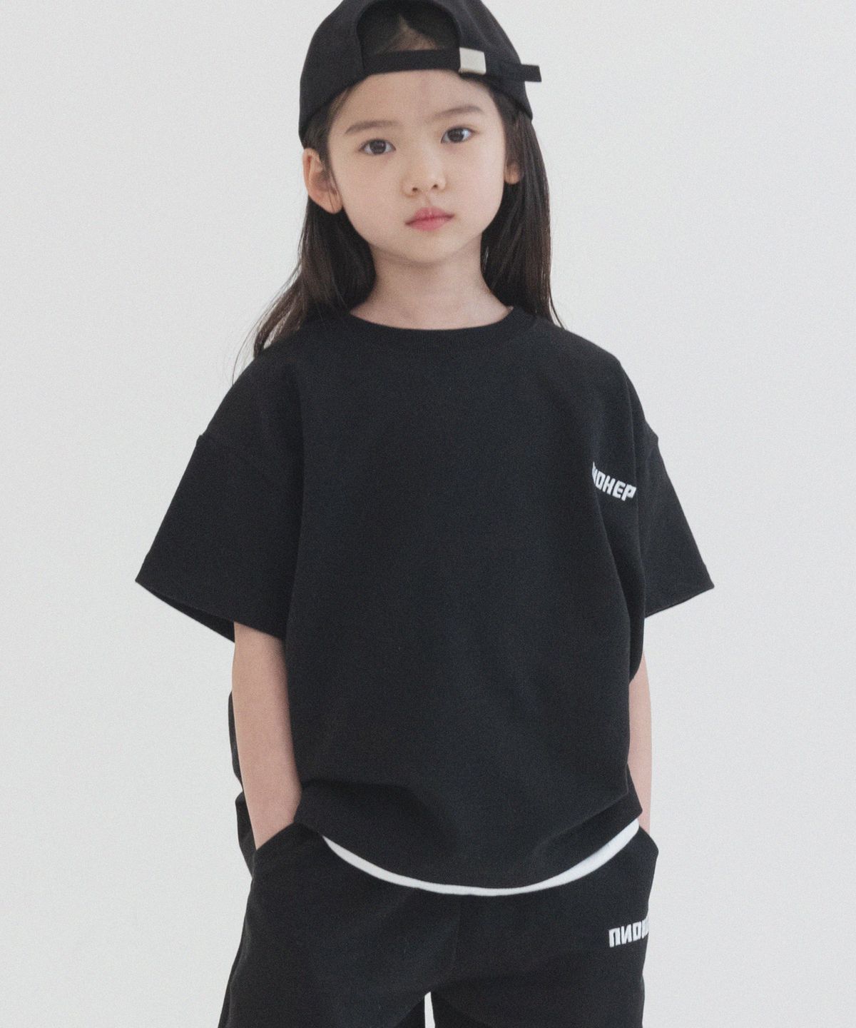 피아네르 키즈(PIANER KIDS) [2 PACK] 로고 자수 오버핏 반팔 (4color)