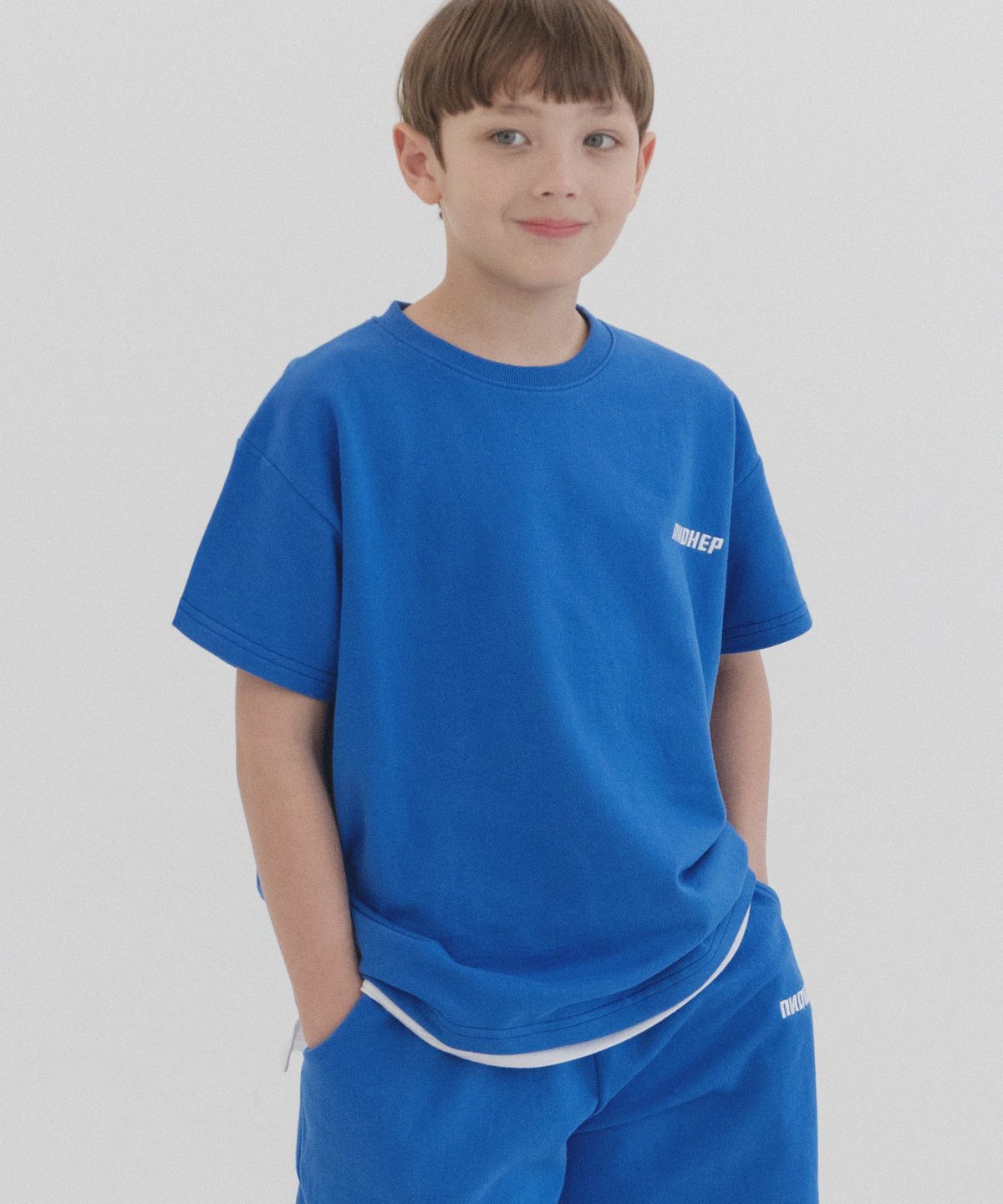 피아네르 키즈(PIANER KIDS) [2 PACK] 로고 자수 오버핏 반팔 (4color)