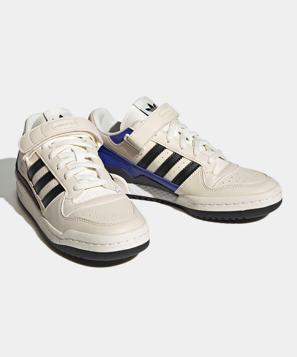 아디다스(ADIDAS) 포럼 로우 W - 베이지:블랙:블루 / HQ4426