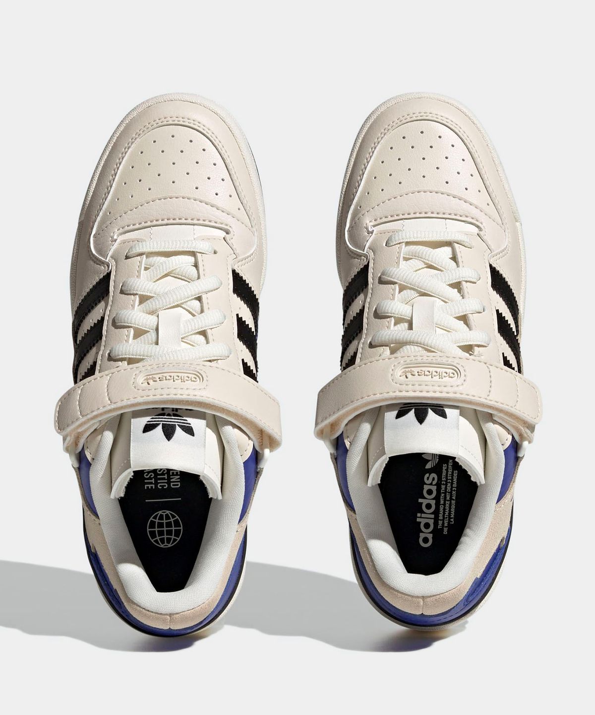아디다스(ADIDAS) 포럼 로우 W - 베이지:블랙:블루 / HQ4426