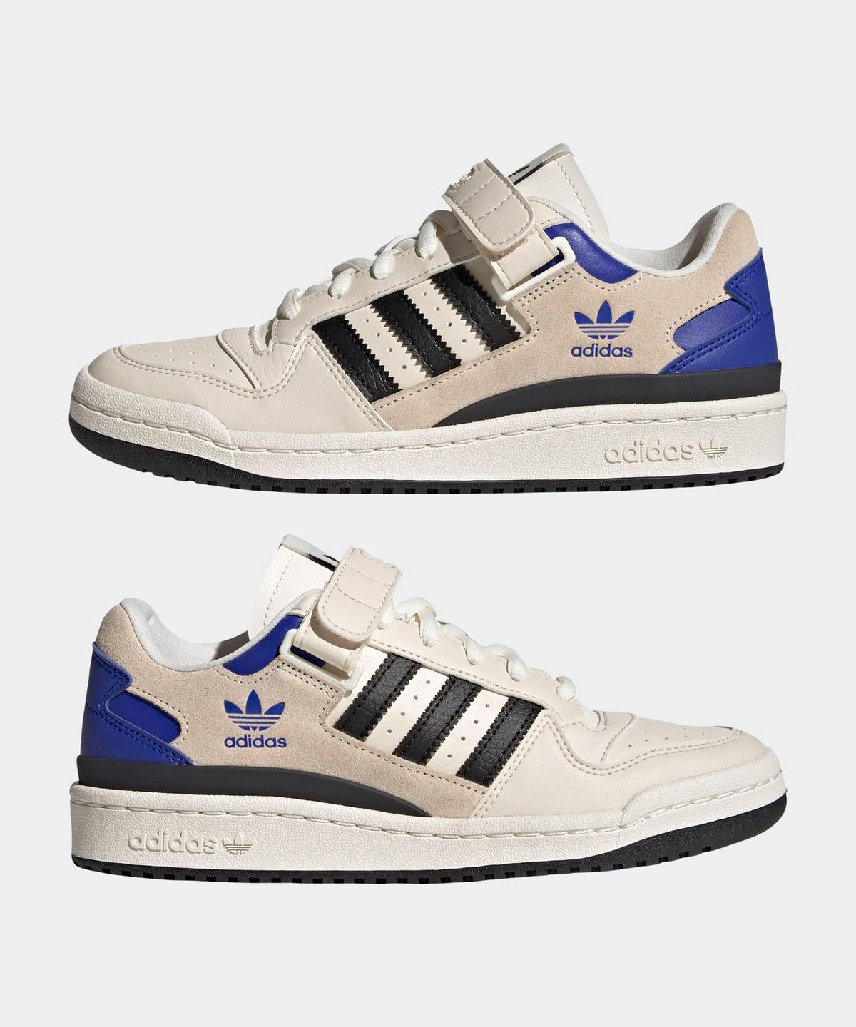 아디다스(ADIDAS) 포럼 로우 W - 베이지:블랙:블루 / HQ4426