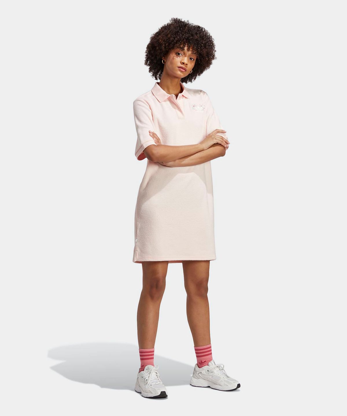 아디다스(ADIDAS) 폴로 드레스 - 핑크 / IP3754
