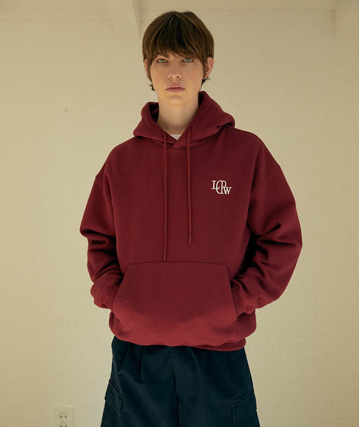 리드로(LEADRAW) A Hoody _ Burgundy