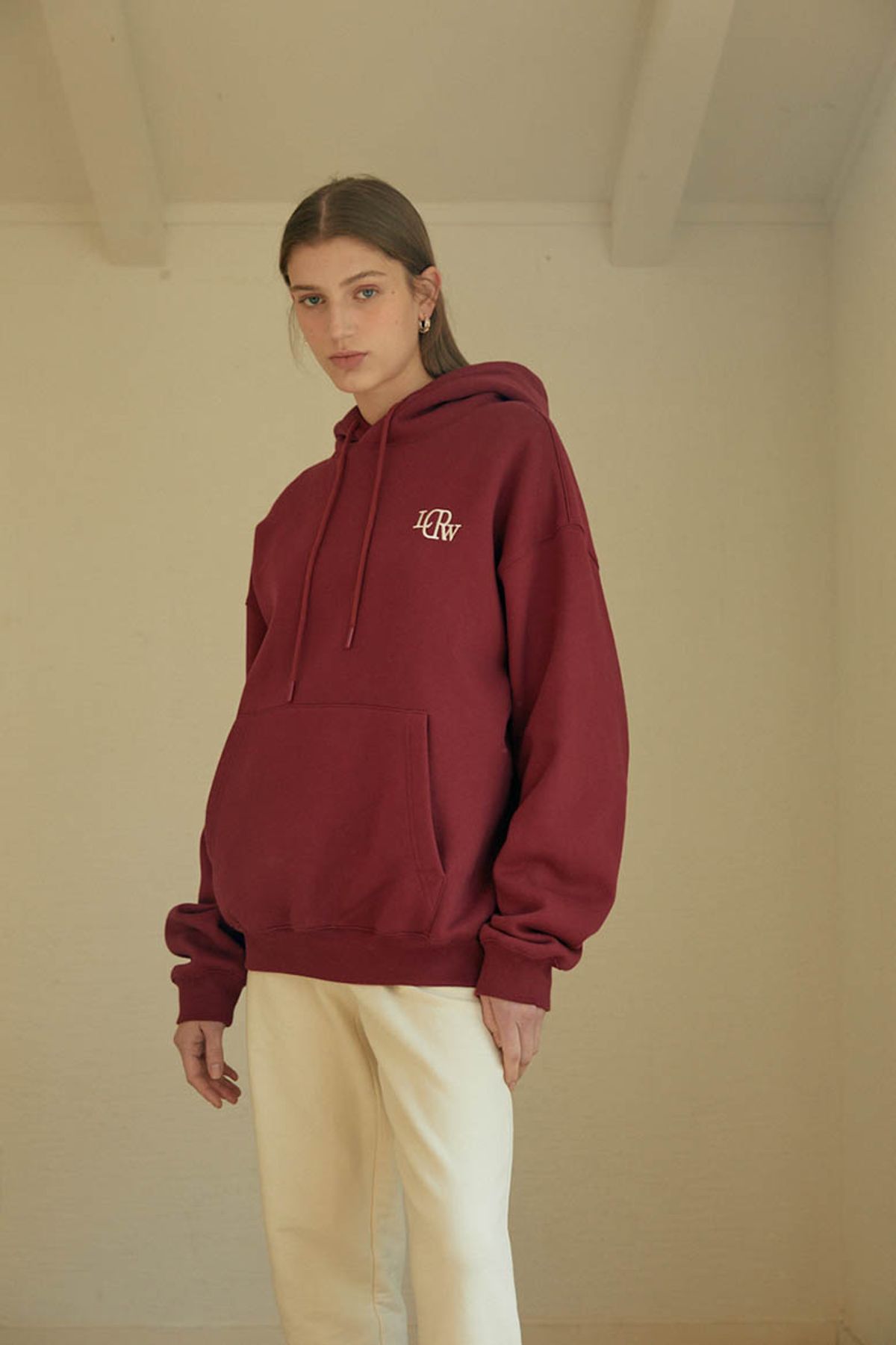 리드로(LEADRAW) A Hoody _ Burgundy